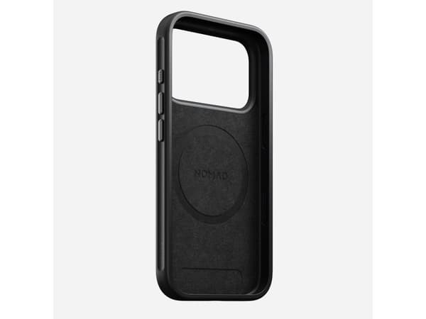 Case Nomad Modern Leather-etui, svart - iPhone 17 Pro