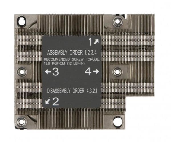 Supermicro - Kylfläns för processor - (för: Socket P) - 1U - för SUPERMICRO X11DPL-I