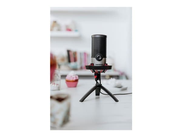 CHERRY UM 6.0 ADVANCED - Mikrofon - svart, silver