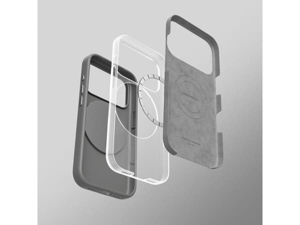 AMAZINGTHING Cloudie-etui for iPhone 17 Pro med stativ - grå