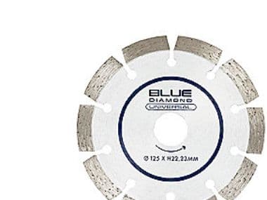 Carat Uni. blad Ø125 mm – Blue Diamond-diamant, 10 mm segment, torrskärning