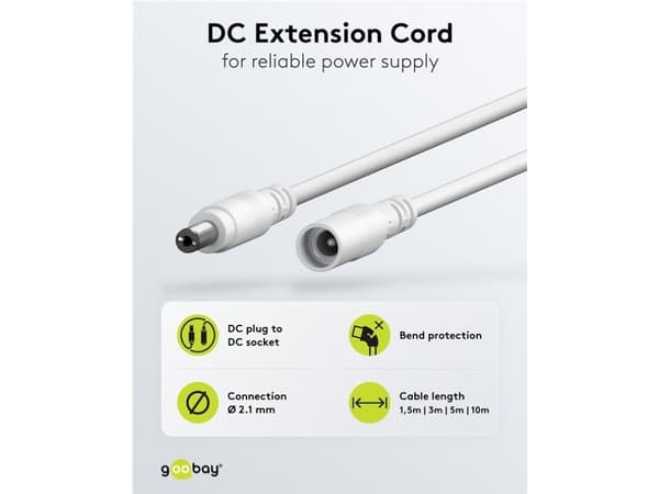 Goobay 76675, 3 m, DC, DC, DC, 5 - 24 V
