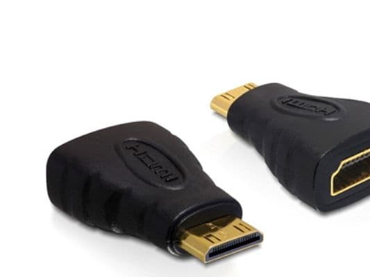 Delock High Speed HDMI - HDMI-sovitin - mini HDMI han til HDMI hun