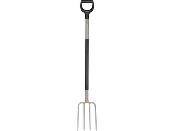 Fiskars ergonomisk hagegaffel (flate tenner)
