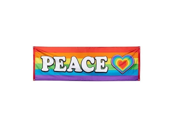 Regnbue Peace banner