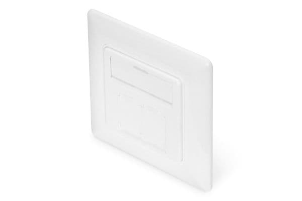 DIGITUS Professional DN-93831 - Monteringsplatta - kritvit - 2 portar