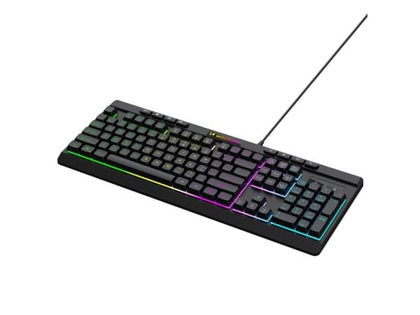 Wozinsky WKG-1044 Wired Backlit Membrane Gaming Keyboard - Black