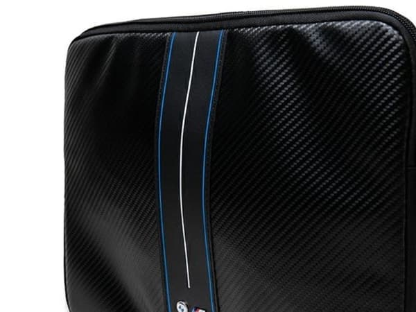 BMW Sleeve BMCS16COMSCAKL 16" etui black/black Carbon Blue striper