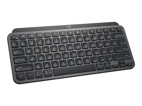 Logitech MX Keys Mini, Mini, RF Wireless + Bluetooth, Näppäimen saksikytkin, QWERTY, Grafiitti
