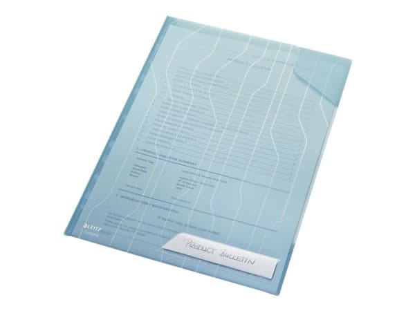 Leitz - L-formet mappe - for A4 (210 x 297 mm) - kapasitet: 40 ark - blå