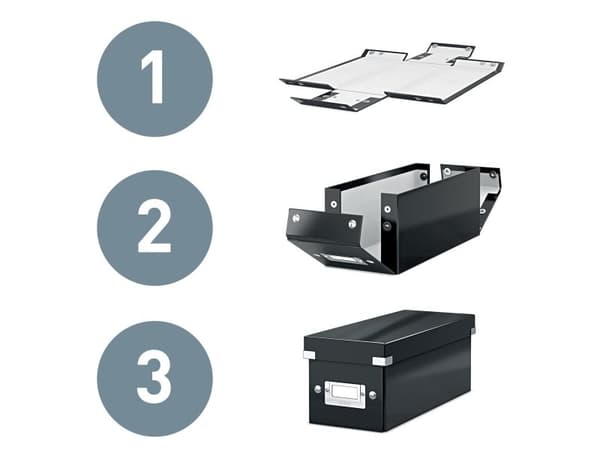 Leitz Click & Store Cube Medium - Lagerboks - isblå