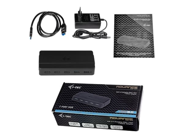 i-Tec USB 3.0 Charging HUB - Hub - 7 x SuperSpeed USB 3.0 - stasjonær