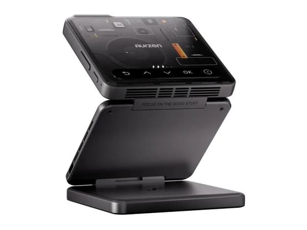 Aurzen ZIP Tri-Fold Portable Mini Projector (Black/Cyber)