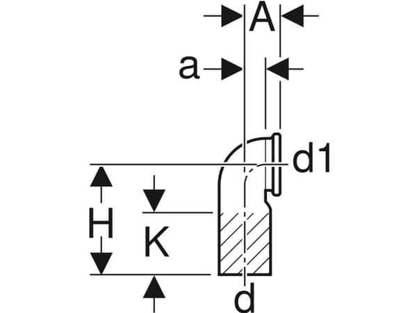 Geberit 367.792.16.1, 90°, 225 mm