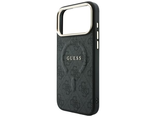 Guess Embossed 4G Classic MagSafe Case for iPhone 17 Pro Max / 18 Pro Max - Black