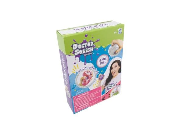 DOCTOR SQUISH SQUISHY PACK REFILL V2 10 BALLOONS + CLIPS
