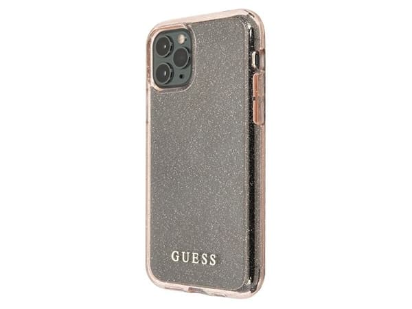 Guess GUHCN58PCGLPI iPhone 11 Pro hardt etui Glitter - rosa/rosa