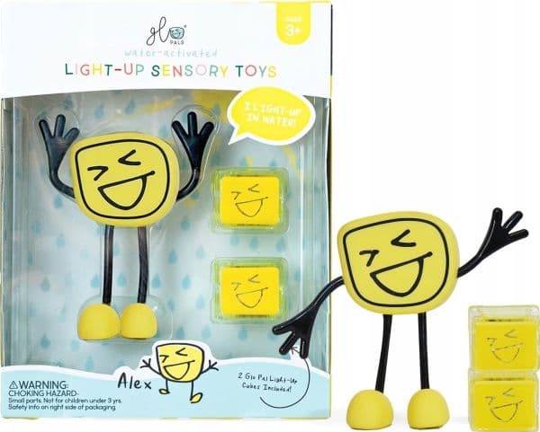 Duronic Glo Pals Alex badfigur - set med två sensoriska glödkuber