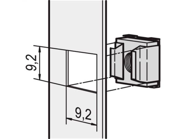 nVent SCHROFF 21100215 Kiinnityssarja 3 kpl