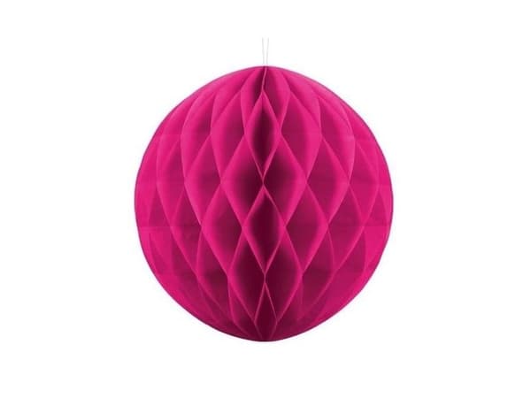 Hot pink pehmopaperipallo, 30 cm
