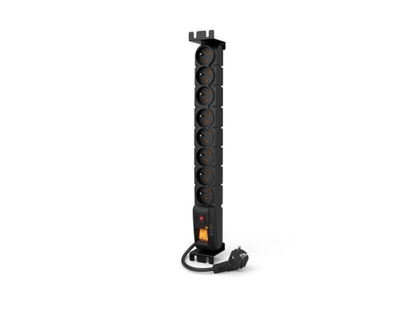 ACAR- strömkontakt S8 FA RACK, svart 1,5m