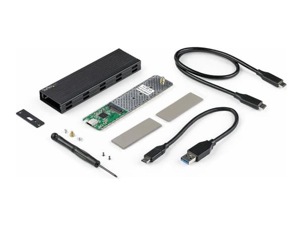 StarTech.com SM2E1BMU31C, SSD-kotelo, M.2, M.2, 10 Gbit/s, USB-liitettävyys, Musta