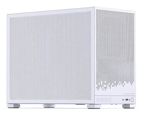 Jonsbo D32 STD MESH, Midi Tower, PC, Hvit, Micro ATX, Mini-ITX, Stål, Spilling
