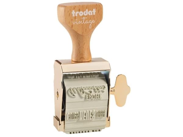 Trodat 158077, Rektangulær, Gull, Tre, 150 mm, 450 mm