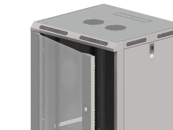 ALANTEC - Rack skåp - grå - 12U - 19"