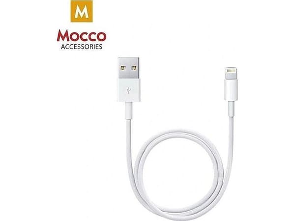 Mocco Lightning USB data- og ladekabel 2 m hvit