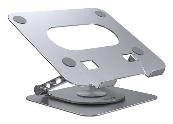 Unitek - Ställ för bärbar dator - adjustable, with 360° rotating base - 10" - 16" - rymdgrå