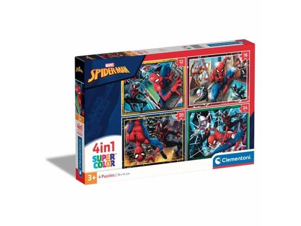 Clementoni puslespill Spider-Man, 4-i-1