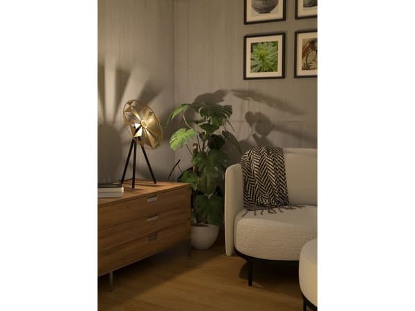 EGLO CASTANUELO bordlampe E27 H575 sort/gull