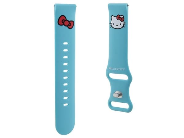 Hello Kitty silikon Kitty-hodebånd universell 20 mm - blå