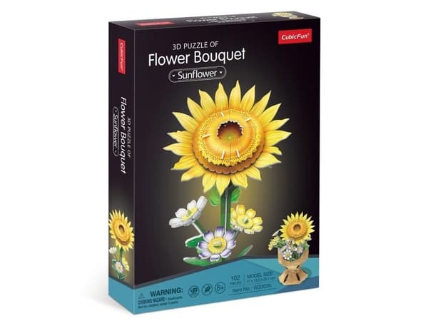 Cubicfun CUBIC FUN blomsterbukett solsikker