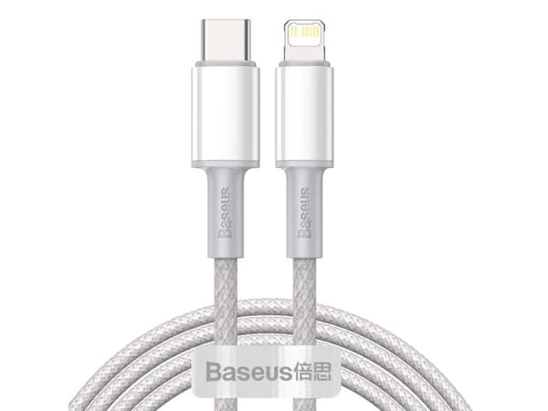 Baseus CATLGD-A02, 2 m, Lightning, USB C, Hanstik, Hanstik, Hvid