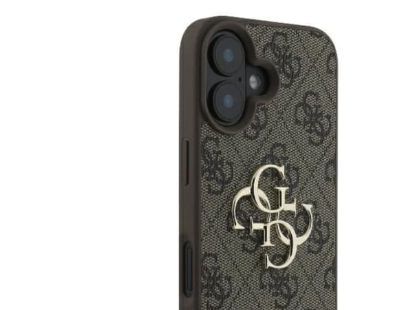 Guess 4G Big Logo-deksel til iPhone 16 - Brun
