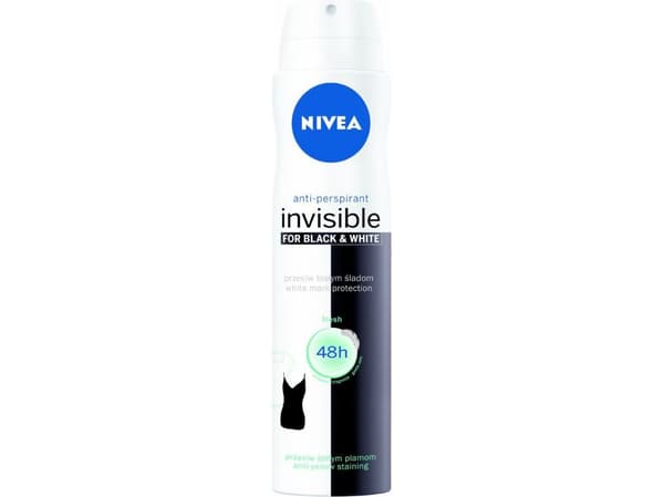 Nivea Black & White Invisible Fresh Antiperspirant Spray 48h 150ml