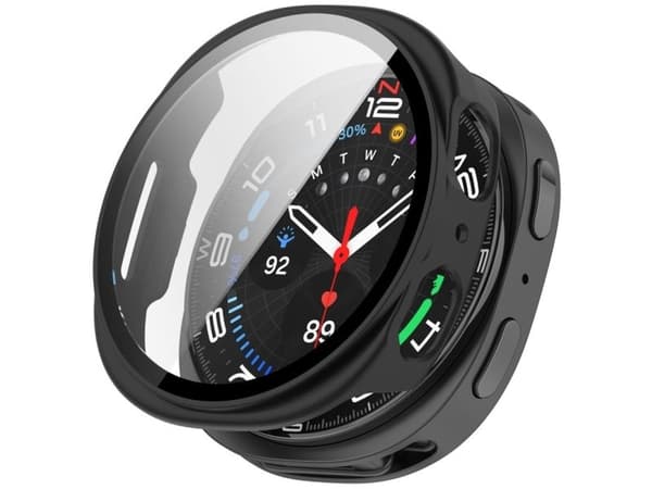 Tech-Protect Defense 2-Pack Case for Samsung Galaxy Watch 40mm - Clear Matte Black