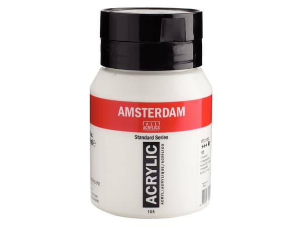Amsterdam Standard Series akrylfärg Titanium White 105