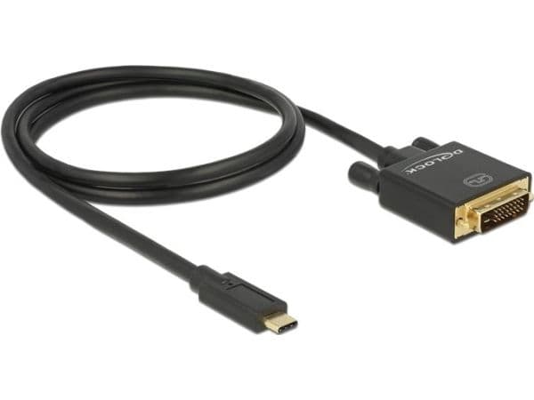 Delock - Ekstern videoadapter - Parade PS171 - USB-C - DVI - svart - løsvekt