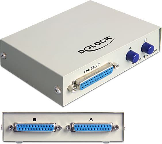 Delock Parallel Switch - Switch - 2 x parallell - stasjonær