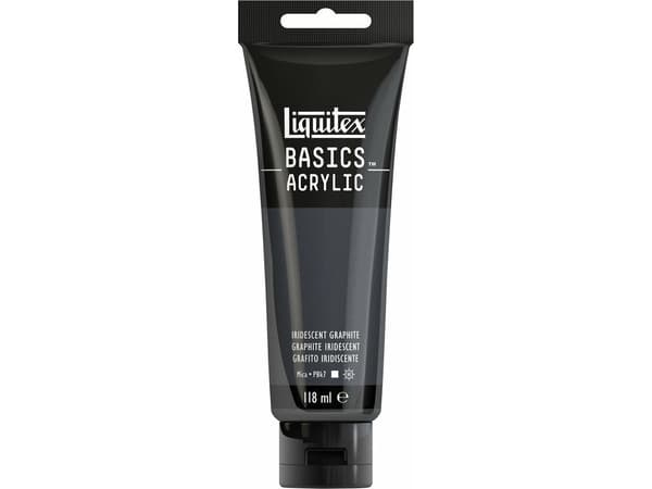Basics akrylmaling 118 ml iriserende grafitt 049