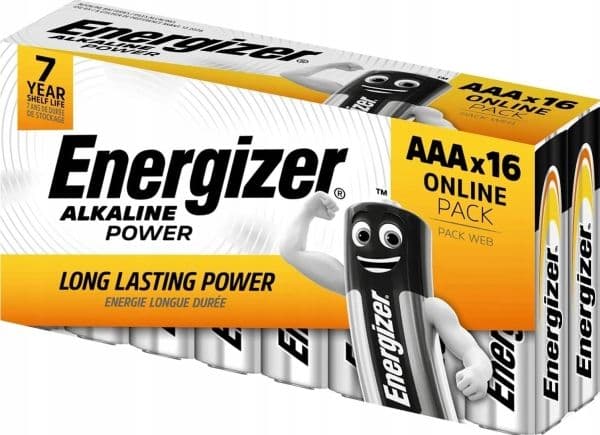 Energizer - Batteri 16 x AAA - Alkalisk