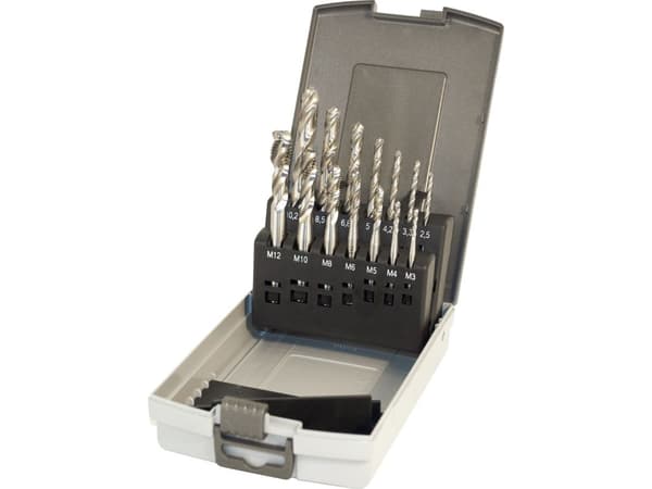 Spiral gängtapp-set HSSE M3-M12 m/bor std 14d