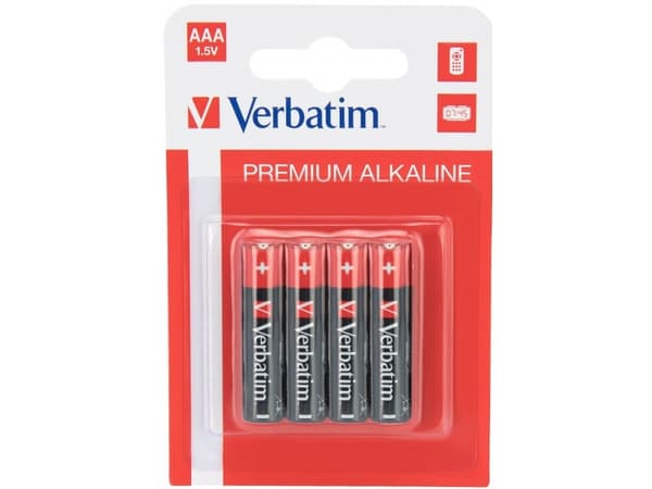 Verbatim 4 stk AAA-batterier