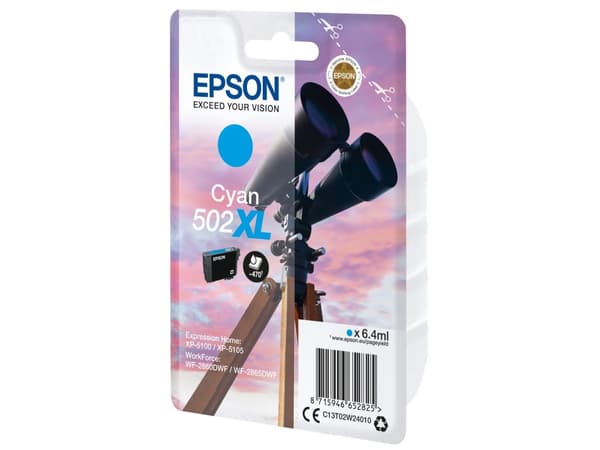 Bläckpatron Epson 502XL 470 sidor cyan