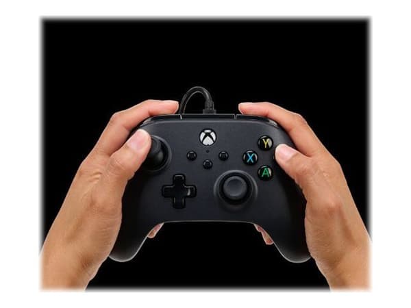 PowerA Wired Controller - Håndkonsoll - kablet - svart - for Microsoft Xbox Series X, Microsoft Xbox Series S, Microsoft Xbox One