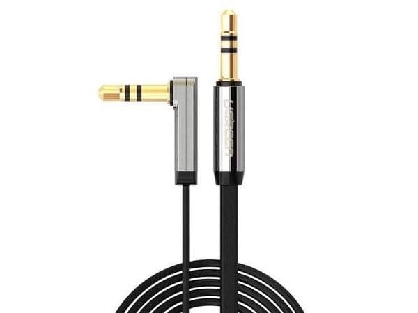 Ugreen 10597, 3.5mm, Hankjønn, 3.5mm, Hankjønn, 1 m, Sort