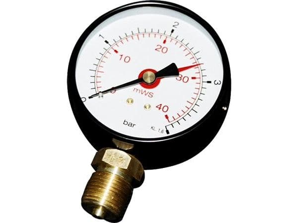 1/2" x 80 mm Manometer 6 bar